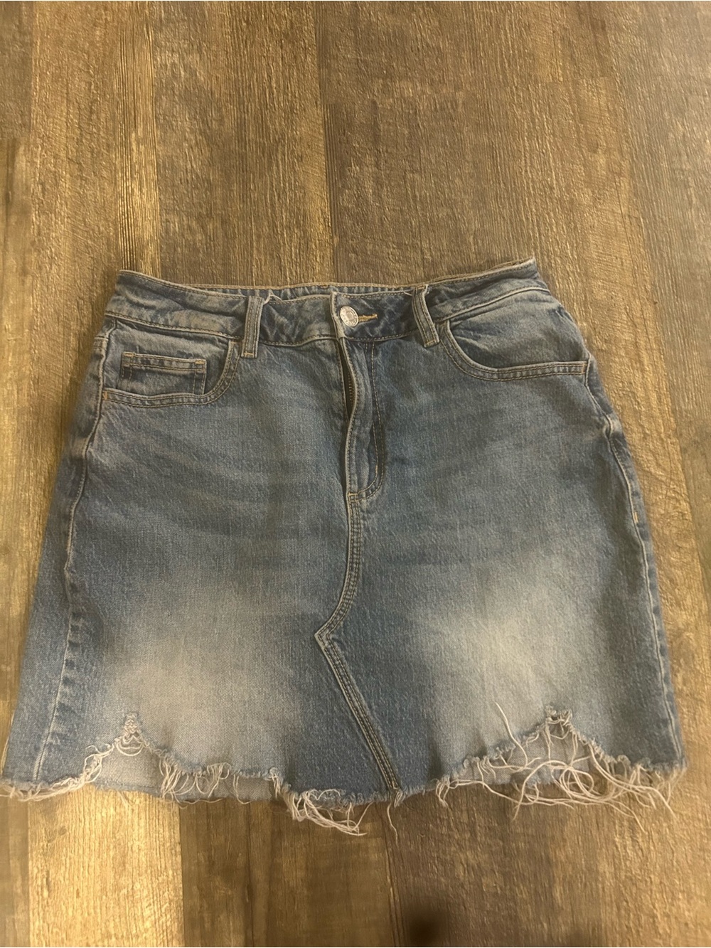 Garage denim skirt